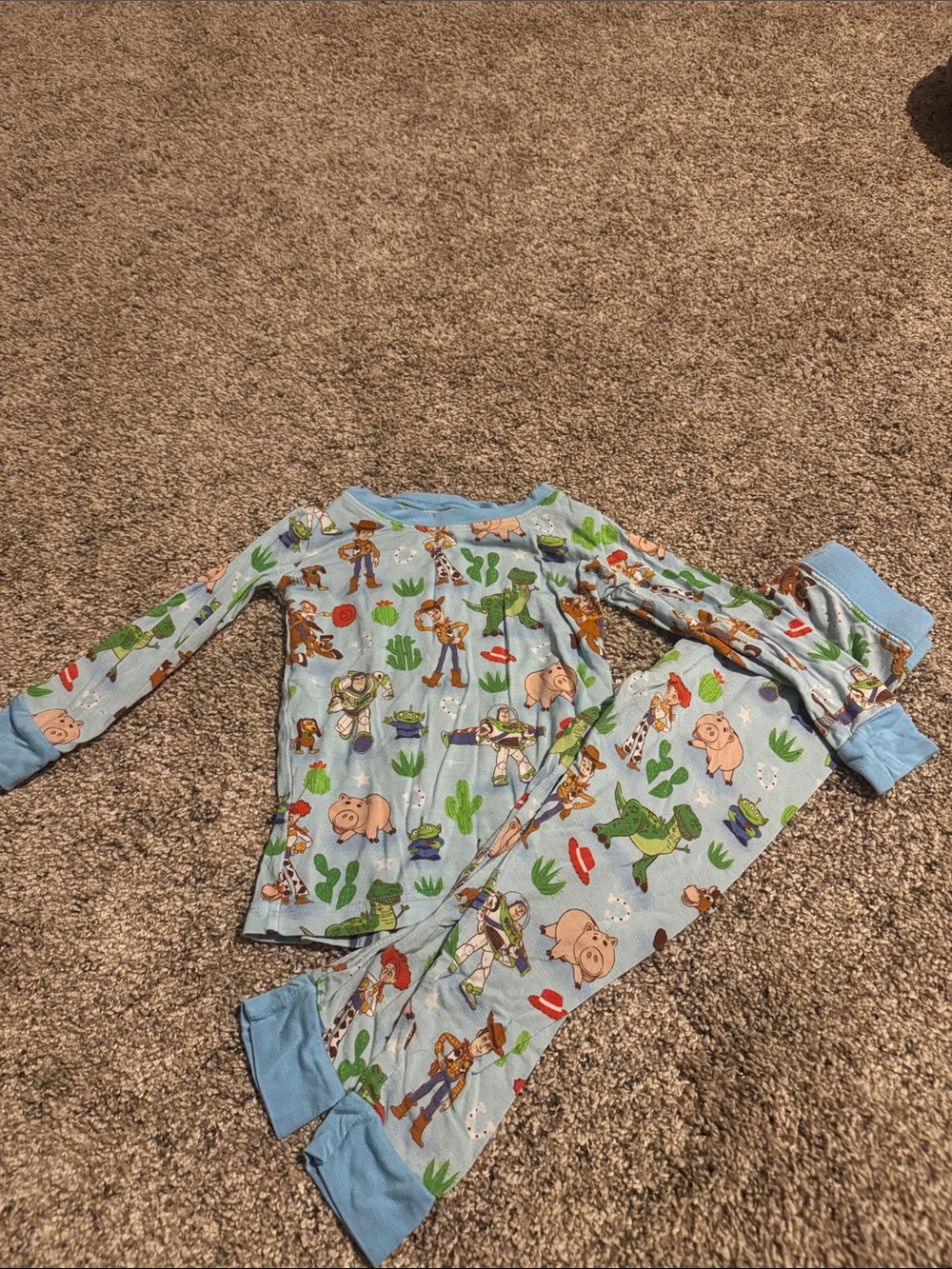 Little Sleepies Light Blue Toy Story Character Pajama Set